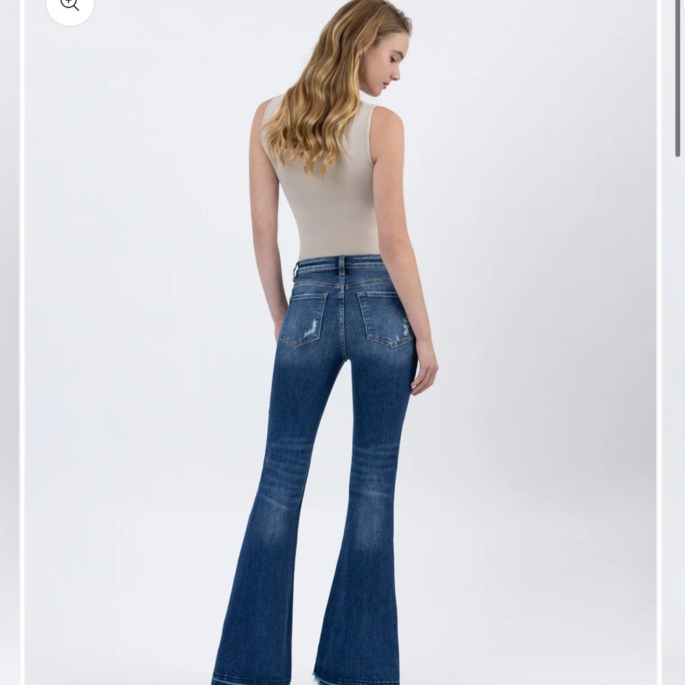 VERVET BY FLYING MONKEY Blue Flare Jeans
